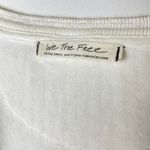 We The Free  People Military Mix Studded Henley Ribbed Cuff Tee Ivory - Size XS Photo 6