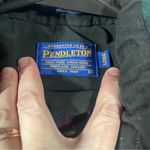 Pendleton Plaid Green and Red Women’s Shirt; Large Long Photo 1