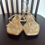 Joie  gold square toe strappy sandals size 6 Photo 2