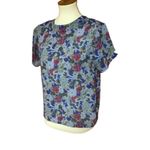 Vintage 80s floral blouse Size M Photo 1