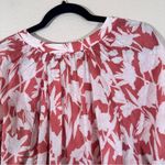 Caslon  Pink White Floral Boho Blouse Womens 2X Casual Lightweight Pullover Top Photo 8