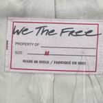 Free People NWT  We The Free Rebel Rebel Cotton Vanilla Creme Moto Jacket‎ Size M Photo 6