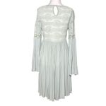 NEW Altar’d State Womens Lace Dress Size S Boho Short Flutter Sleeve Lined Green Photo 2