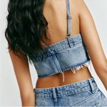 Reformation NWT  Jeans Ami Denim Crop Top in Manzanita Blue Wash Photo 1