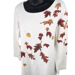 VTG 90s Fall Leaves National Wildlife Art Limited Maxi Dress Women’s Women’s XL Orange Photo 3