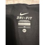Nike  Dri-Fit Cropped Wide Leg Pants Women's Plus Size 3X Black Athleisure Active Photo 2