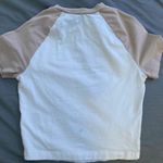 H&M White And Beige Crop Top Photo 3