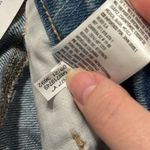 American Eagle  Outfitters Mom Straight Distressed Blue Jeans plaid detail size 2 Photo 12