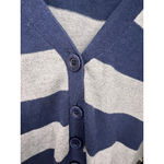 Heritage 1981 V-Neck Preppy Button Front Striped Cardigan Sweater Photo 1