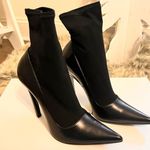 Balenciaga Leather Ankle Sock Boots Photo 1