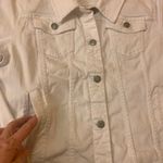 Relativity Relatively white denim jacket Size Large button up 4 pockets Photo 2