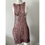 Cop Copine Merither Pink Marbled V Neck Crochet Oversized Tunic Dress One Size Size L Photo 1