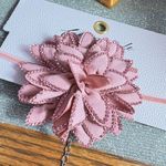 Free People New!  Pink Floral Embellished Choker Necklace Photo 10