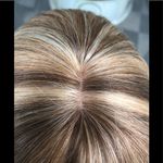 Human hair Bangs Wig 2216 Blonde Mix 2020 Size 24 Photo 7