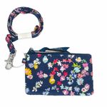 Vera Bradley Zip ID Case & Lanyard Scattered Wild Photo 0