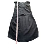 Birds of North America Black Linen Blend Honeycreeper Dress Size S Photo 9