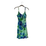 Jams World Vintage Violet Bouquet Spaghetti Strap Floral Ruffle Hem Sun Dress M Photo 1