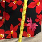 carole little Vintage  red & pink floral 2 piece set button up shirt pants size 4 Photo 7