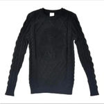 Disney  Parks x Marvel Avengers Black Panther‎ Cable Knit Sweater | Size S Photo 3