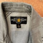 Lucky Brand  gray denim moto jacket Photo 1