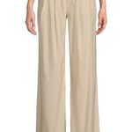Antonio Melani Melinda Linen Blend Pleated Straight Leg Pants Photo 0