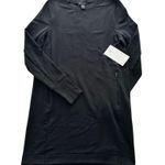 Athleta Coaster Luxe Dress Black Size Small NEW Knee Length Casual Loose Pockets Photo 0