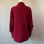 cj banks  One Piece Sweater + Cardigan Burgundy Size 1X Photo 2