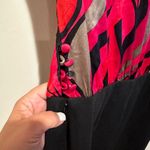 Trina Turk  SILK PINK SLEEVELESS BLACK KNIT PENCIL SKIRT DRESS 4 Photo 4