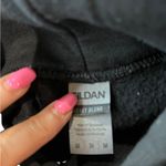 Gildan Treat People with Kindness Black Hooded Sweatshirt Women’s Size Medium Photo 5