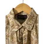 Ariat  Tan Paisley Stripe Pearl Snap Long Sleeve Western Cowgirl Shirt SMALL Photo 8