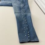 Anthology Sadie Slim Pearl Embellished Sz 24 Womens Denim Jeans Decorative Y2K Blue Photo 5