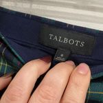 Talbots Plaid Wool Blend Academia School Preppy Scallop Hem Skirt Size 8 Photo 3