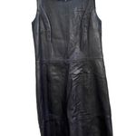 Halogen LEATHER SHEATH DRESS Photo 0