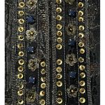 Chico's Womens Size Medium Dressy Brown Black Shimmer Sequin Bead Blazer Jacket Photo 12