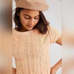 Free People  Baby Cable Tee in Belle Of Georgia Size Medium Photo 1