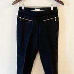 Kate Spade Black Ponte Pants Zipper Pockets Ankle Fit Size 0 Business Casual Photo 1
