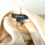 &merci &merci Cream Hooded Sweater opens in back with side pockets Photo 6