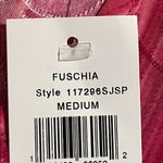 Sami & Jo  size medium womens fuchsia short sleeve blouse lightweight stretchy Photo 8