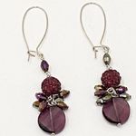 Handmade Crystallized Swarovski Elements Dangling Earrings Photo 2