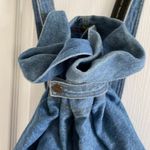 New York Line Jeans Vintage 80s/90s Denim Backpack Blue Photo 2