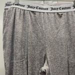 Juicy Couture Gray Velour Logo Band Track Pants Size Large Photo 2