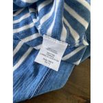 J.‎ Crew Women's Small Blue Striped Boat Neck Top Coastal Chic 3/4 Sleeve Photo 3