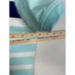 Nike Golf Womens Top Medium US Open Championship Shirt Short Sleeve Striped Blue Photo 9