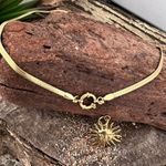 18K Gold Plate Snake Necklace Charm Pendant Holder Stainless Steel jewelry Photo 3