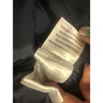 123 Paris Coat 44 Medium Navy Blue Hood Long Down Fur Coat Photo 7