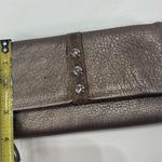 Brighton  Nolita Wallet Silver Metallic Shimmer Trifold Magnetic Coin Pocket Boho Photo 2