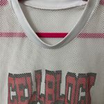 Women's White and Pink Mesh Camisole Size XL Photo 2