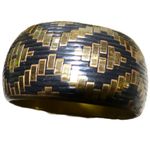 Brass Black Bangle Bracelet Photo 4