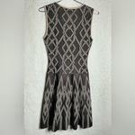 BCBGMAXAZRIA  Black and Cream Patterned Mini Dress Photo 4