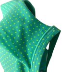 Aerie  Nina Polka Dot Ruffle Halter Padded Bikini Top 36D Green Retro Swimwear Photo 5